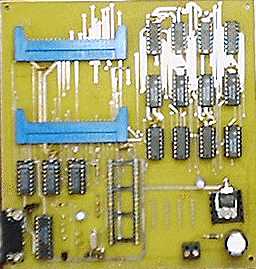 [photo: close up of the KY11 interface PC board]