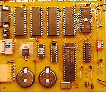 [photo: a close up of the TU58 PC board]